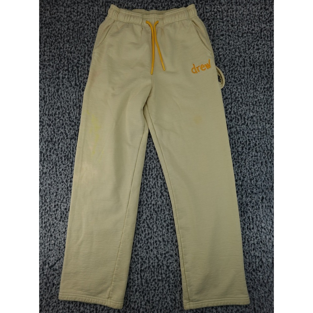 Drew‎ House Carpenter Sweatpants Unisex XXS Yellow Logo Smiley Joggers